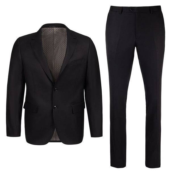 Men's Cardeliano Wool Suit - Black