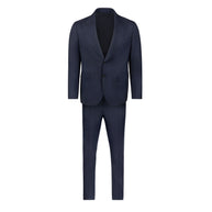 Men's Cardeliano Wool Peak Suit - Navy