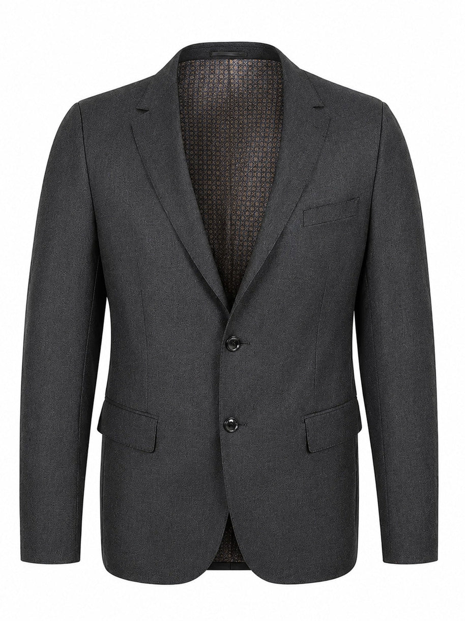 Men's Cardeliano Wool Suit - Charcoal
