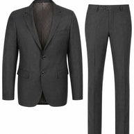 Men's Cardeliano Wool Suit - Charcoal