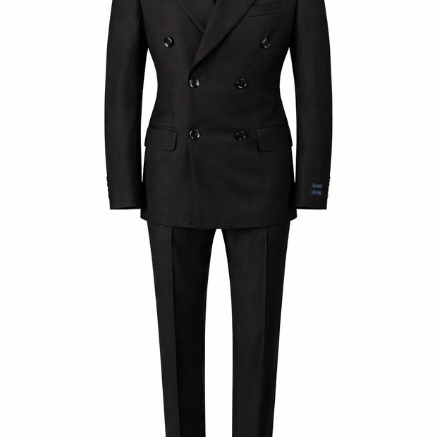 Centrion Double Breasted Men's Suit - Black