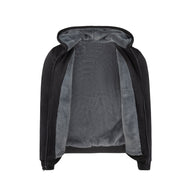 T.O. Collection Men's Fully Lined Black Hoodie - Charcoal Fur