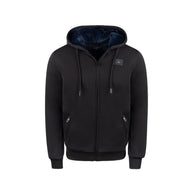 T.O. Collection Men's Fully Lined Black Hoodie - Navy Fur