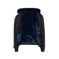 T.O. Collection Men's Fully Lined Black Hoodie - Navy Fur