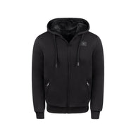 T.O. Collection Men's Black Fully Lined Fur Hoodie - Black