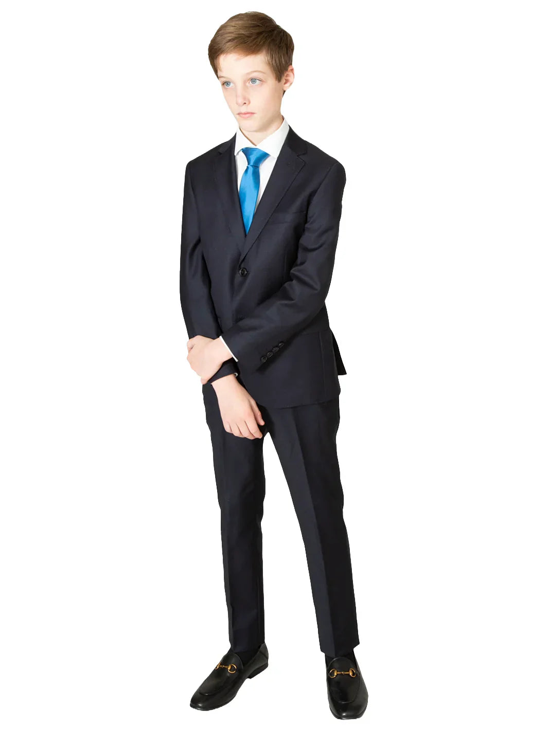 Boy's Centrion Wool Suit - Navy