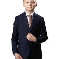 Boy's Centrion Wool Suit - Dark Blue