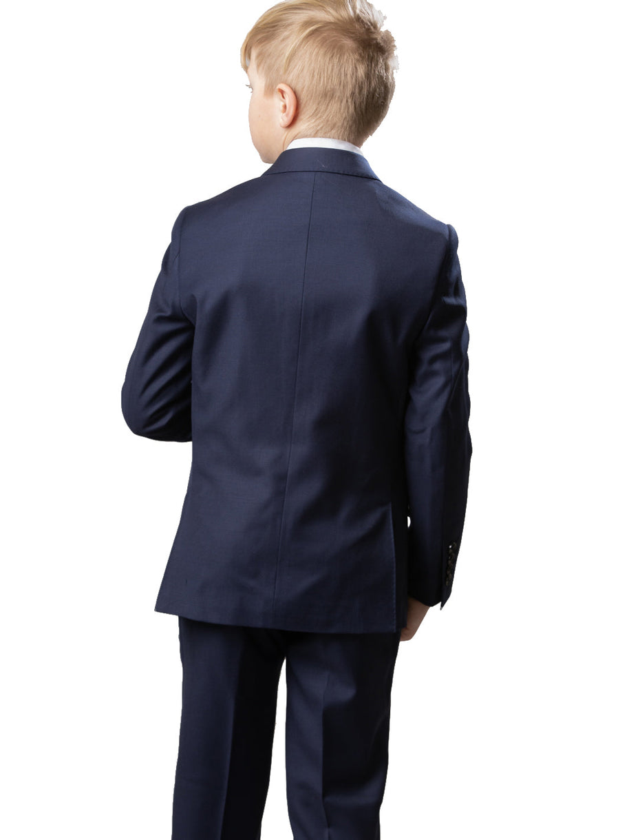 Boy's Centrion Wool Suit - Dark Blue