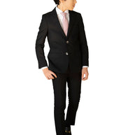 Boy's TR Suit - Black Pique