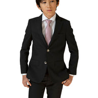 Boy's TR Suit - Black Pique