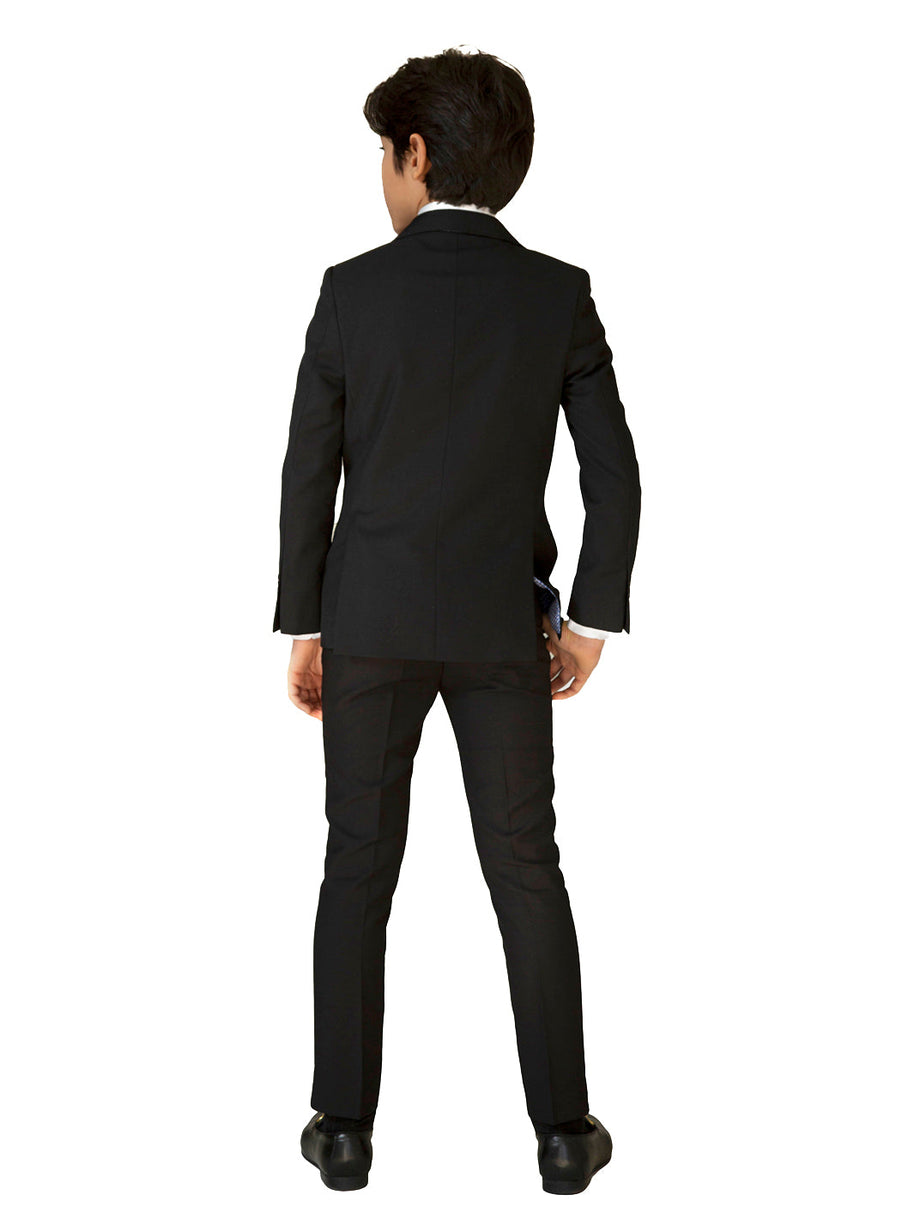 Boy's TR Suit - Black Pique