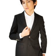 Boy's TR Suit - Black Pique
