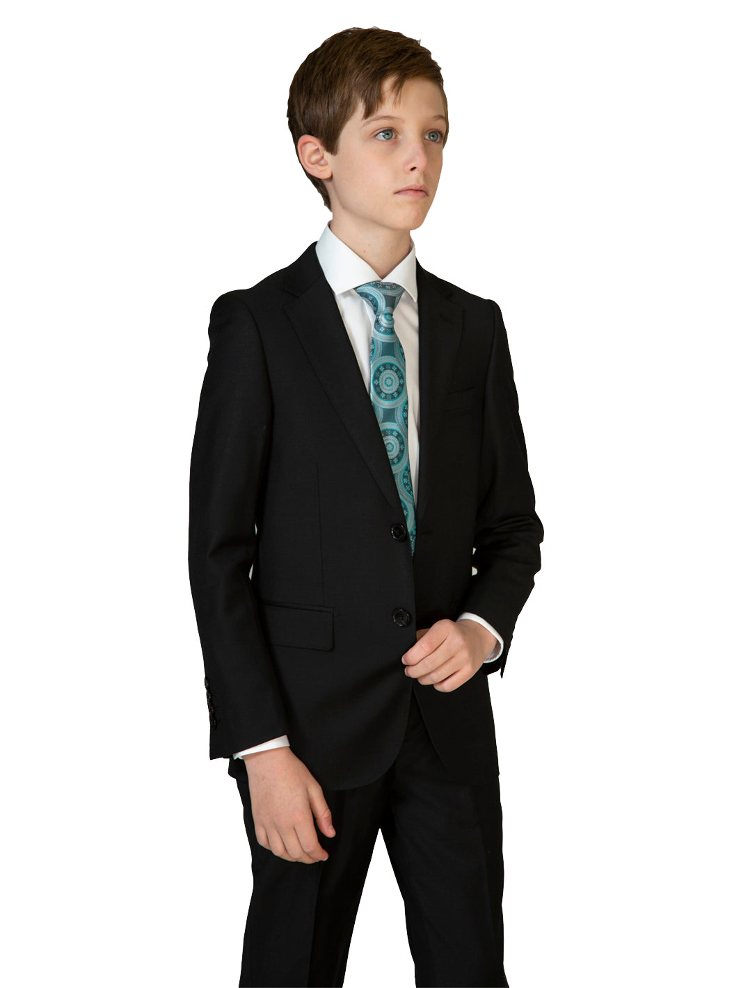 Boy's Cardeliano Wool Suit - Black