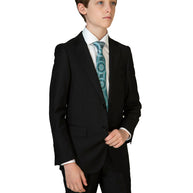 Boy's Cardeliano Wool Suit - Black
