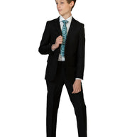 Boy's Cardeliano Wool Suit - Black