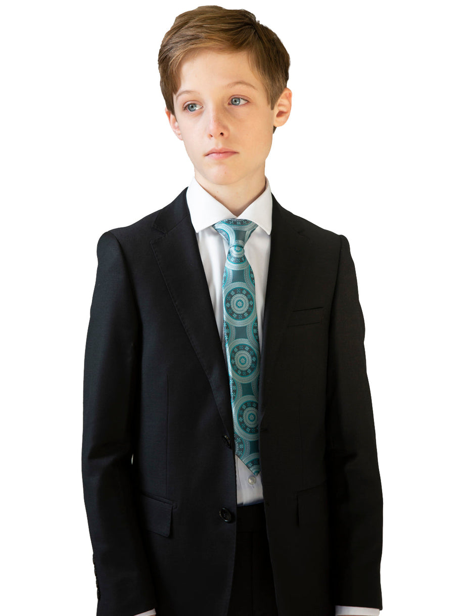 Boy's Cardeliano Wool Suit - Black