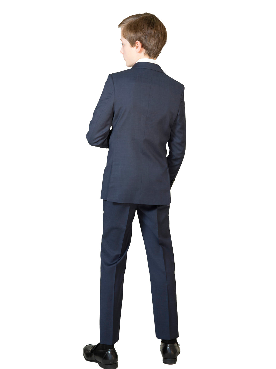 Boy's Cardeliano Wool Suit - True Navy