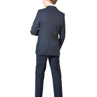 Boy's Cardeliano Wool Suit - True Navy