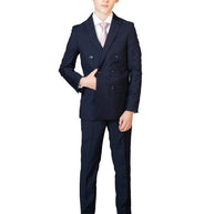 Boy's TR Double Breasted Suit -  True Navy