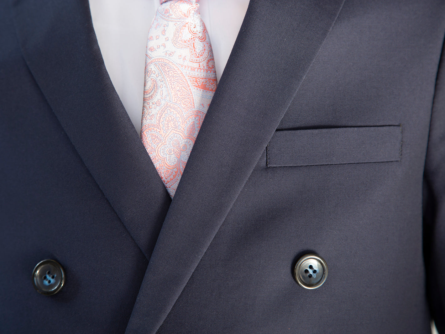Boy's TR Double Breasted Suit -  True Navy