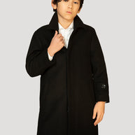 Boy's Charlotte Wool Long Coat