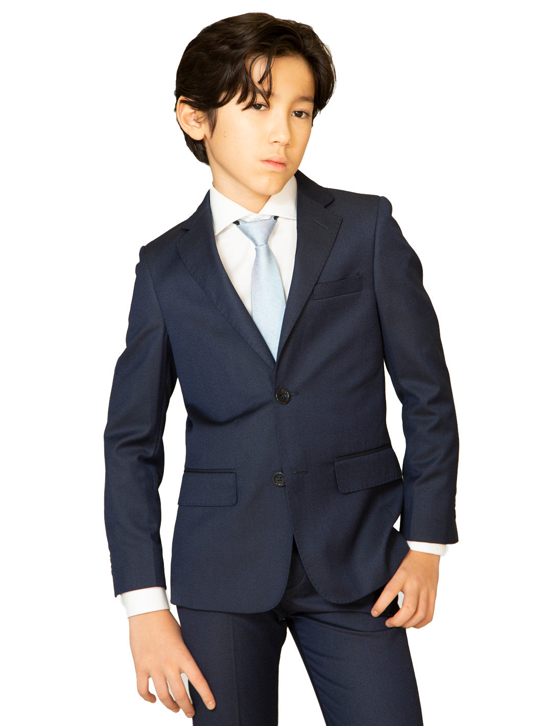 Boy's TR Suit - Black-on-Blue