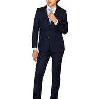 Boy's TR Suit - Black-on-Blue