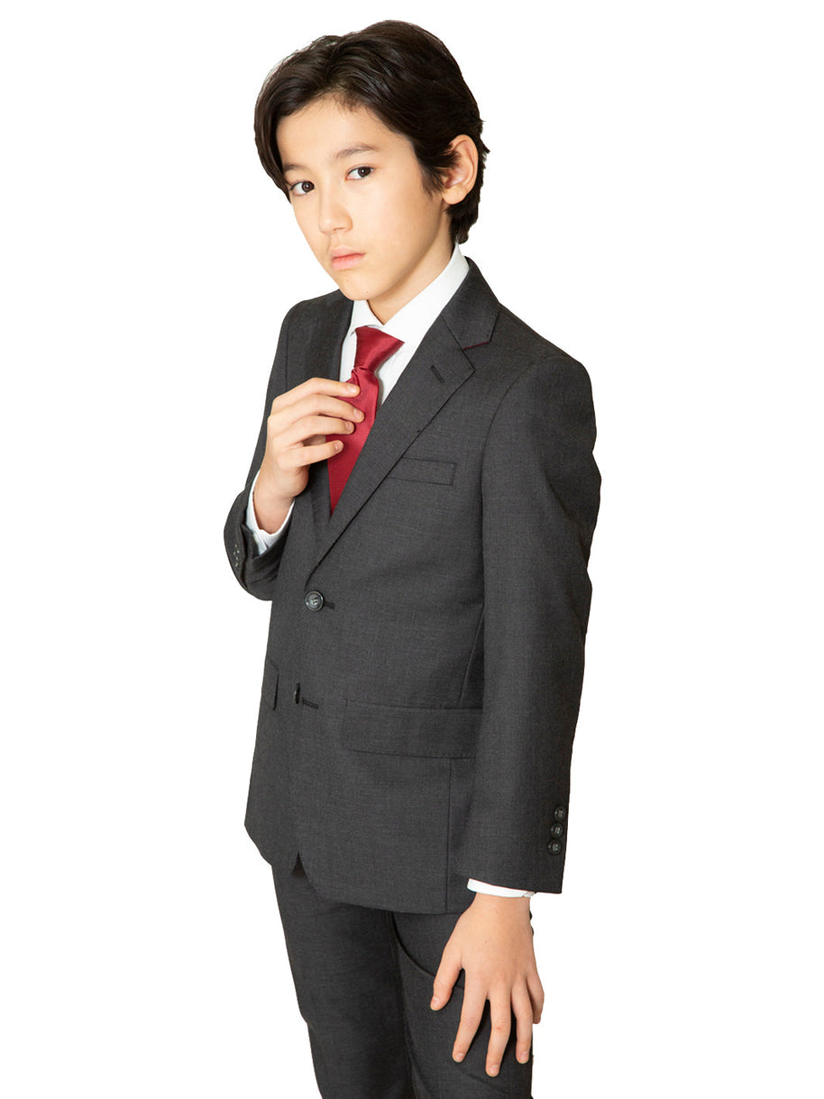 Boy's TR Suit Blazer - Charcoal