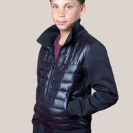 T.O. Collection Boy's Jackie Light Bomber Puffer Jacket - Black