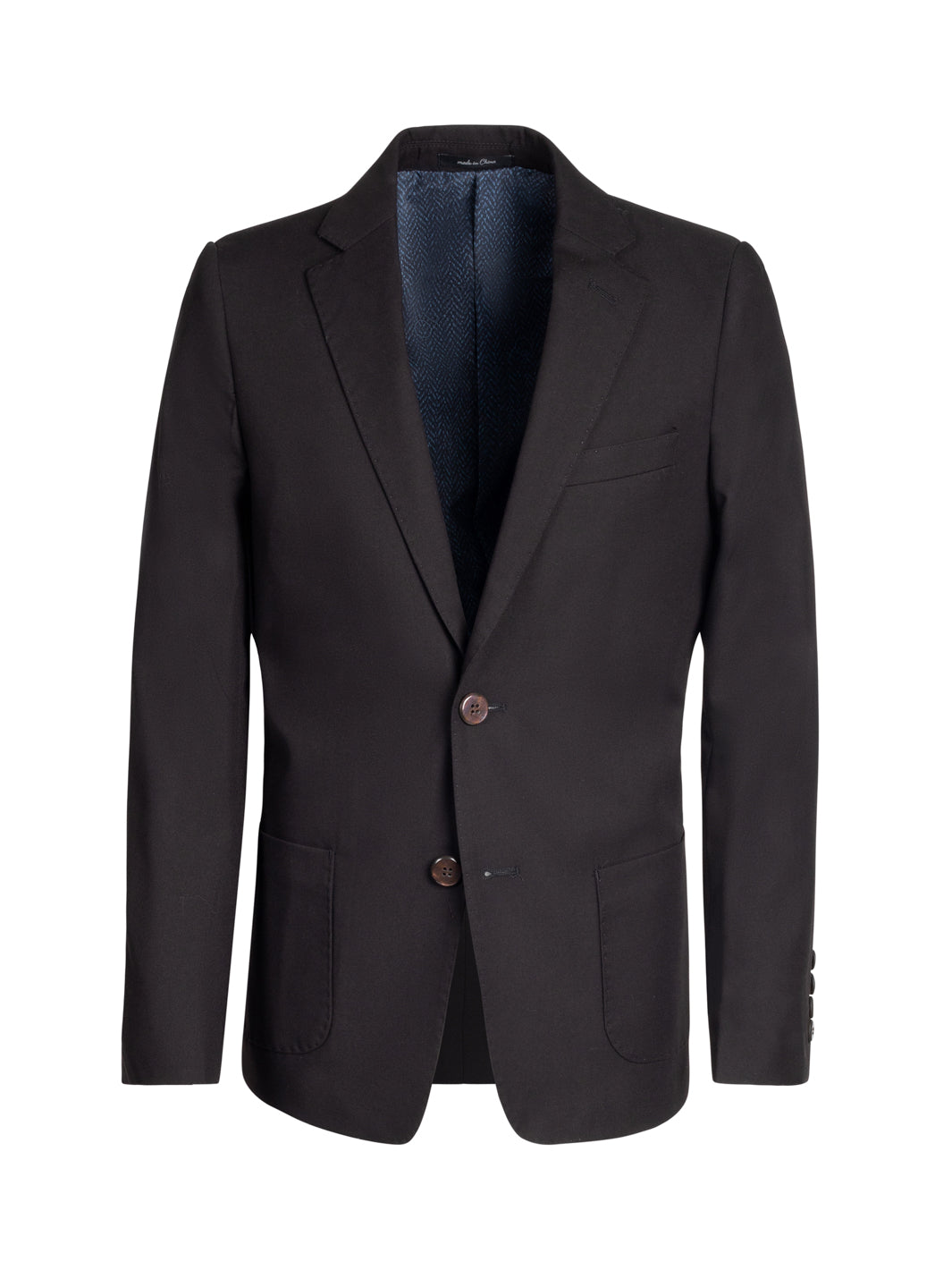Boy's TR Patch Pocket Suit Blazer - Black