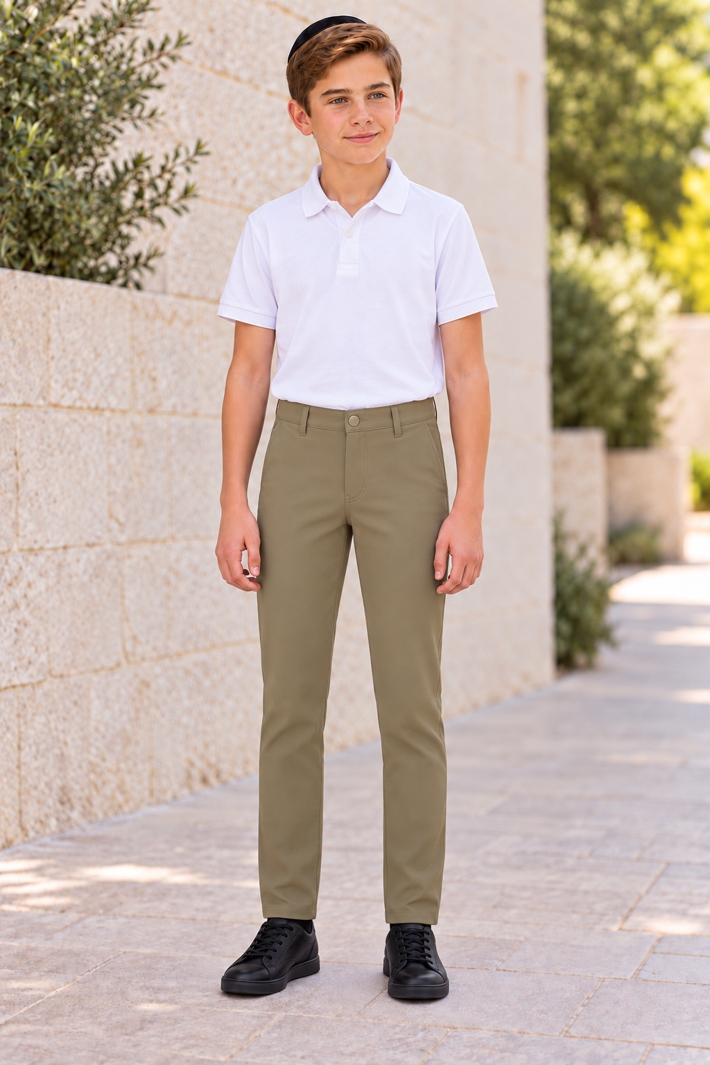 T.O. Boy's Performance Pants - Beige