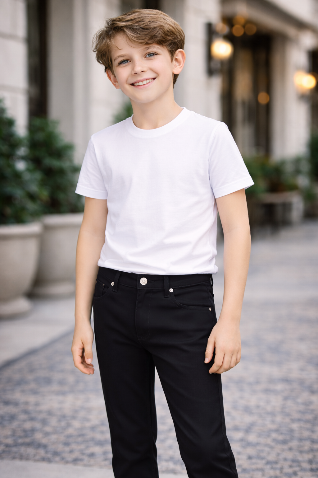 T.O. Boy's 5-Pocket Flex Casual Pants