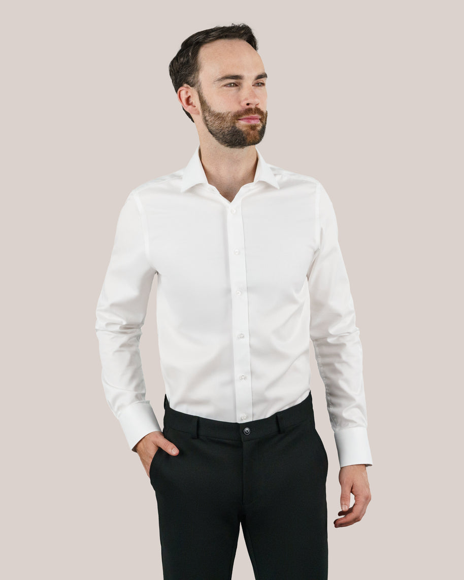 Men's Green Label White Non-Iron Dress Shirt