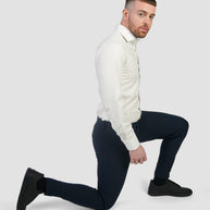 T.O. Men's Breeze Flex Slim Pants with comfort waistband- Black
