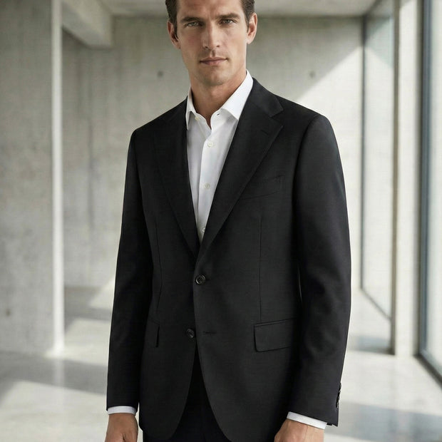 T.O Men's Performance Platinum Blazer Jacket - Black