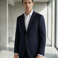 T.O Men's Performance Platinum Blazer Jacket - Navy