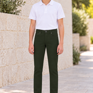T.O. Boy's 5-Pocket Performance Pants - Green