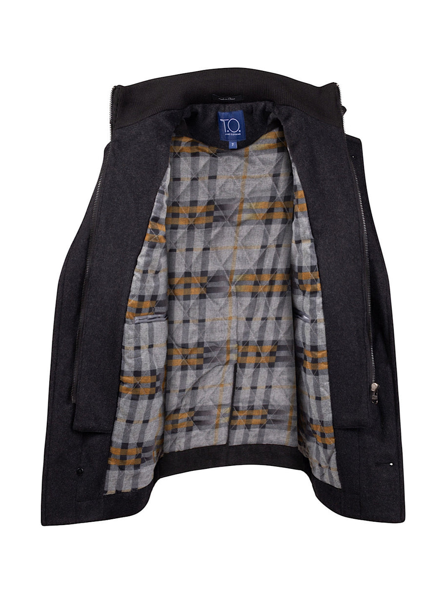 Boy's Orlando Wool Three Quarter Coat