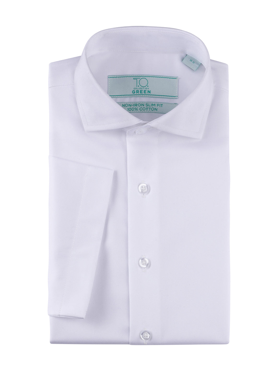 Boy's Green Label White Non-Iron Dress Shirt