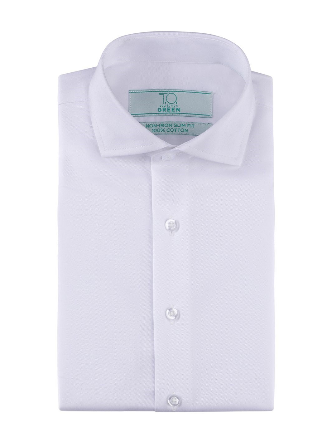 Men's Green Label White Non-Iron Dress Shirt
