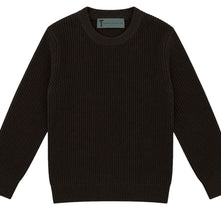 T.O. Collection Men's Crew Neck Ribbed Knit Sweater