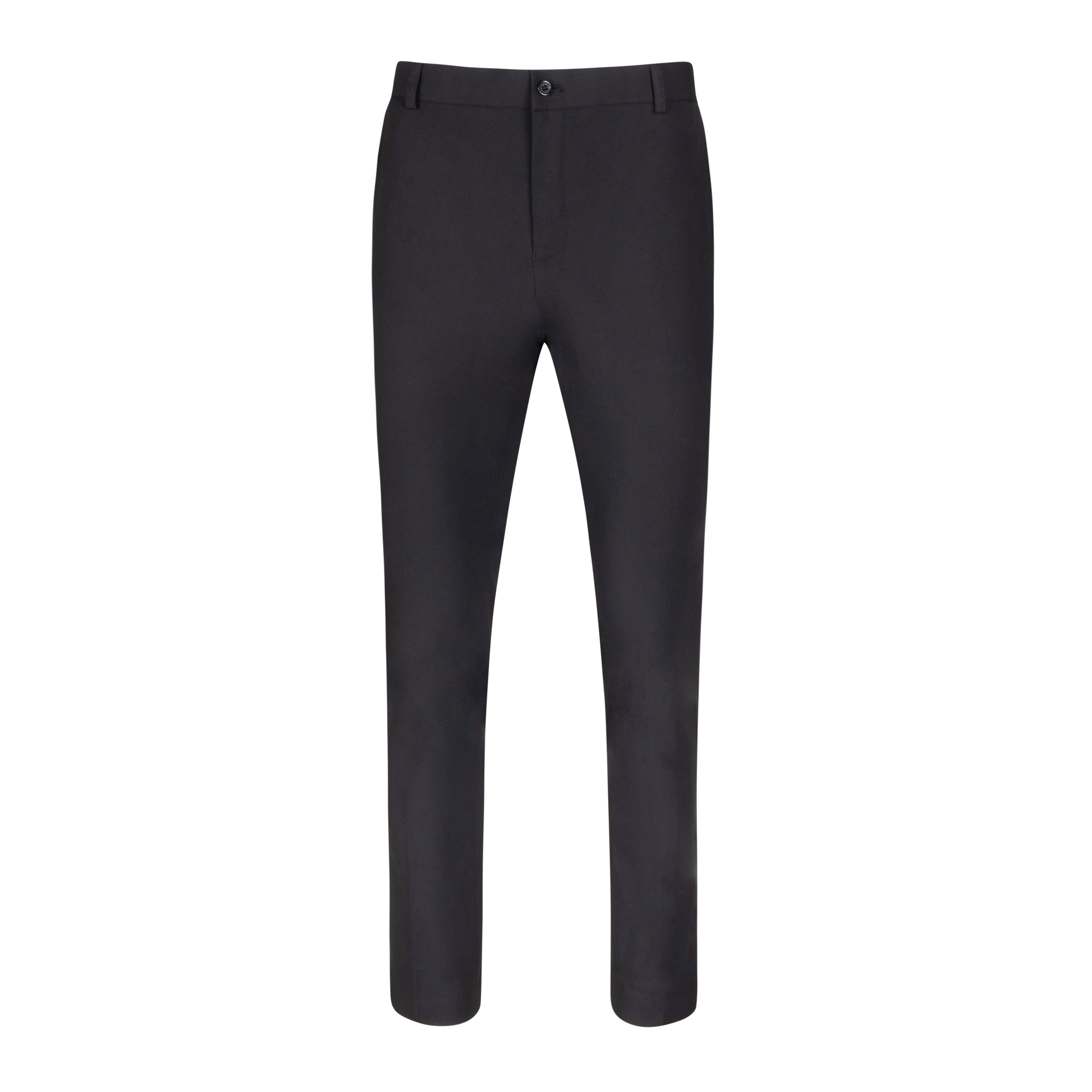 T.O. Men's Breeze Flex Slim Pants with comfort waistband- Black