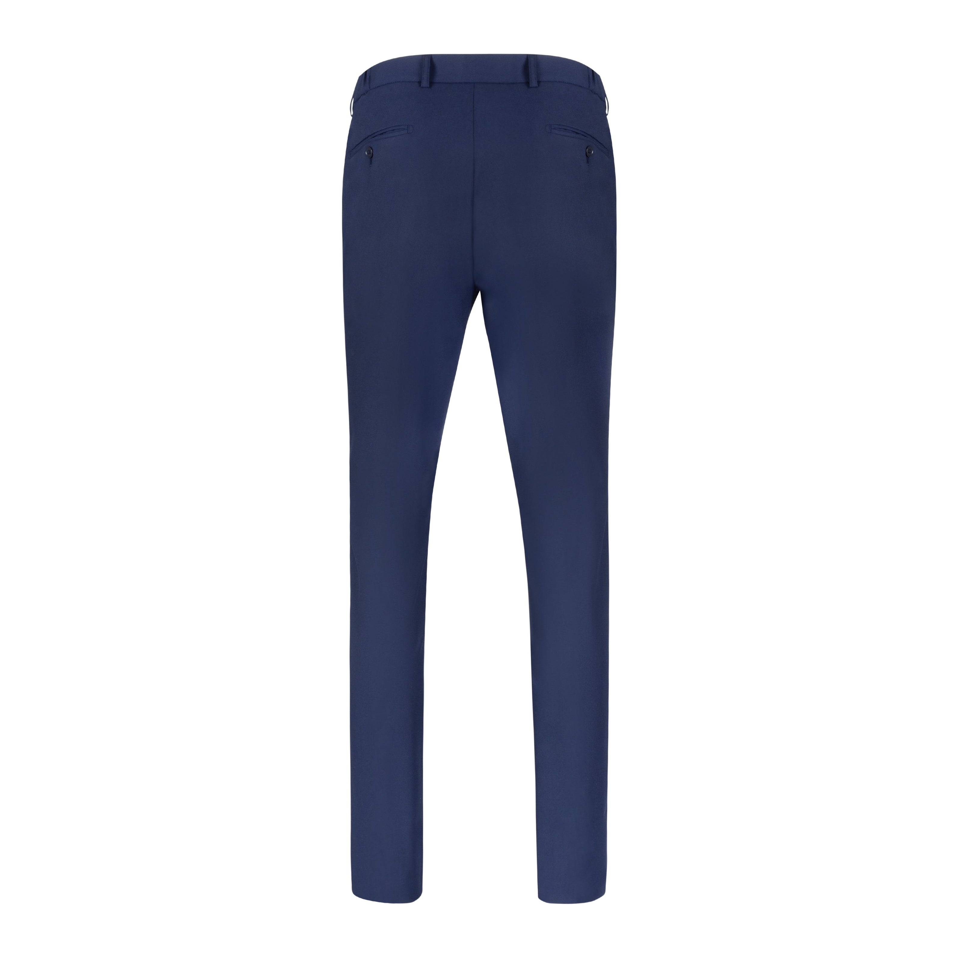 T.O. Men's Breeze Flex Slim Pants with comfort waistband - Blue
