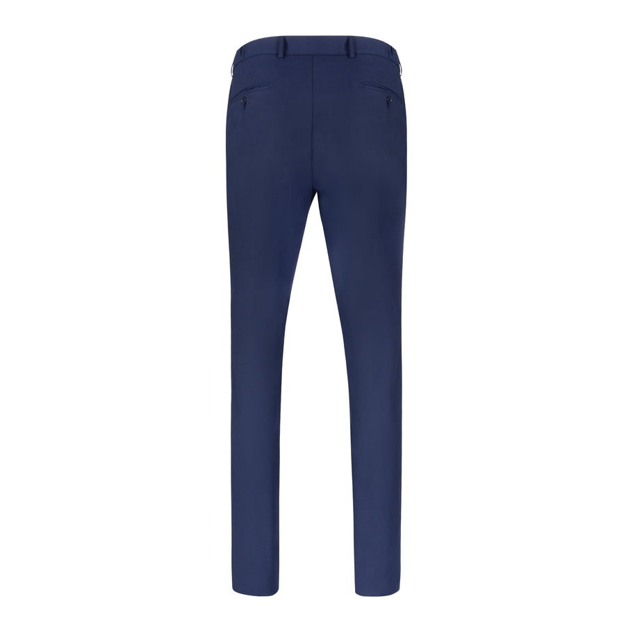 T.O. Men's Breeze Flex Slim Pants with comfort waistband - Blue