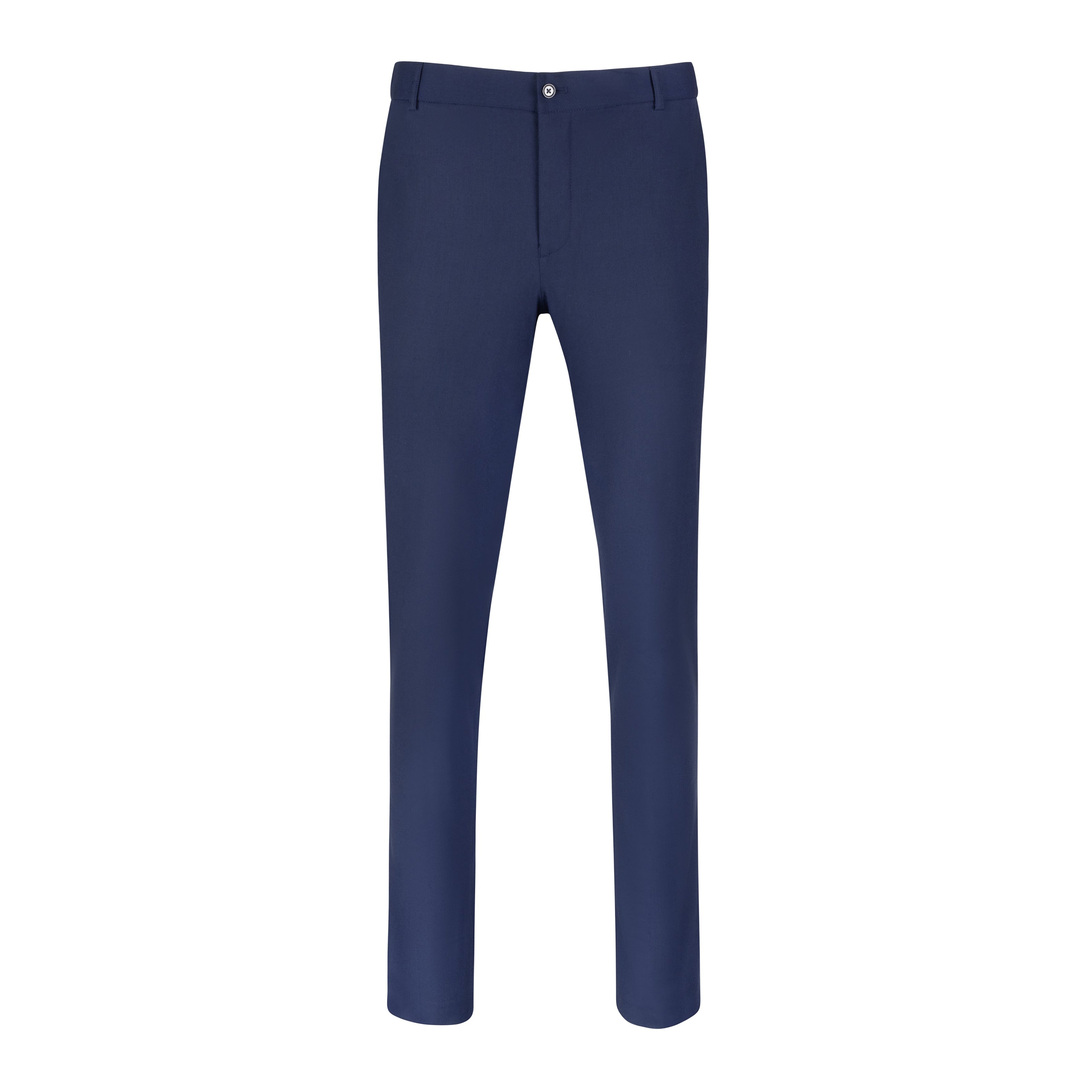 T.O. Men's Breeze Flex Slim Pants with comfort waistband - Blue