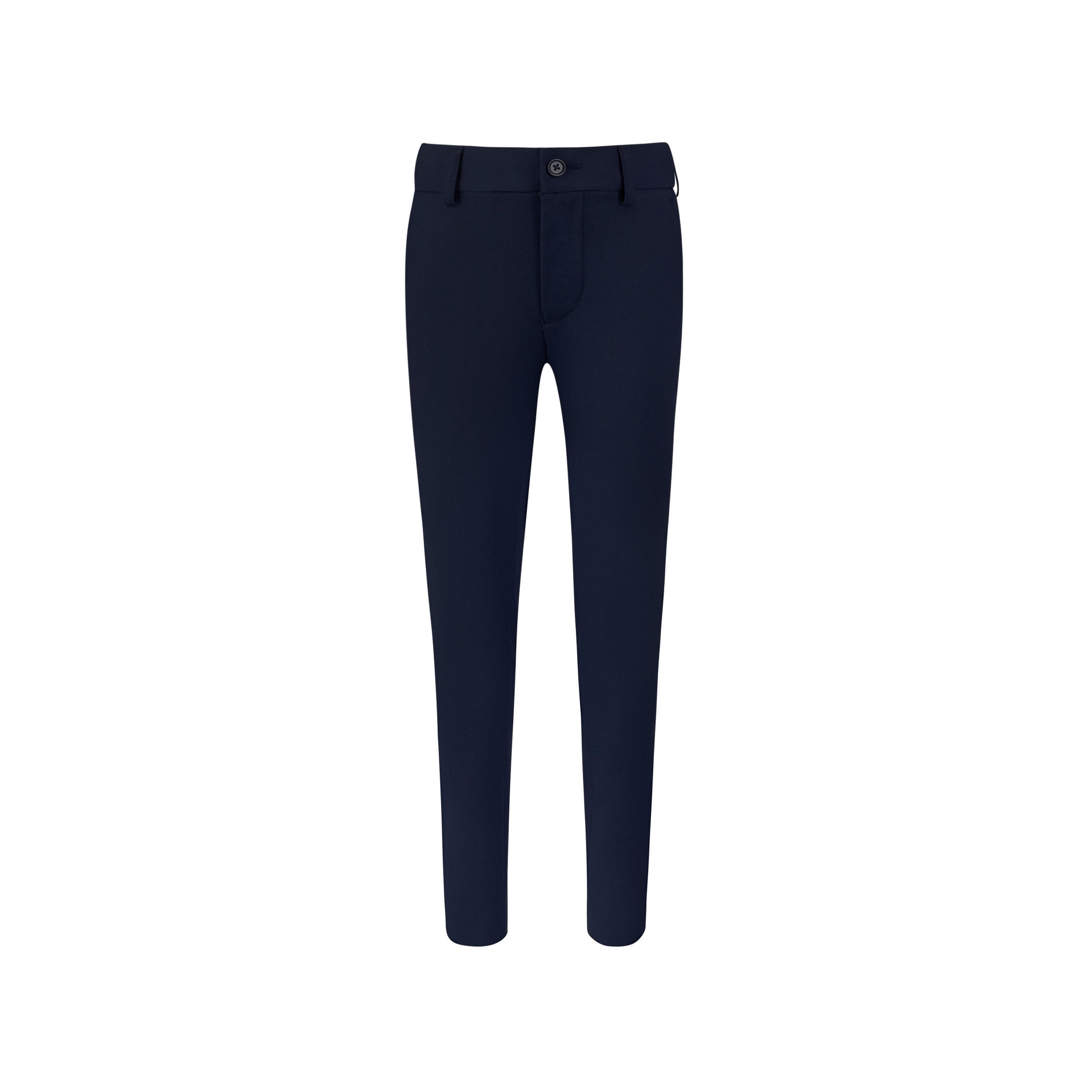 T.O. Men's Breeze Flex Slim Pants  with comfort waistband - Navy