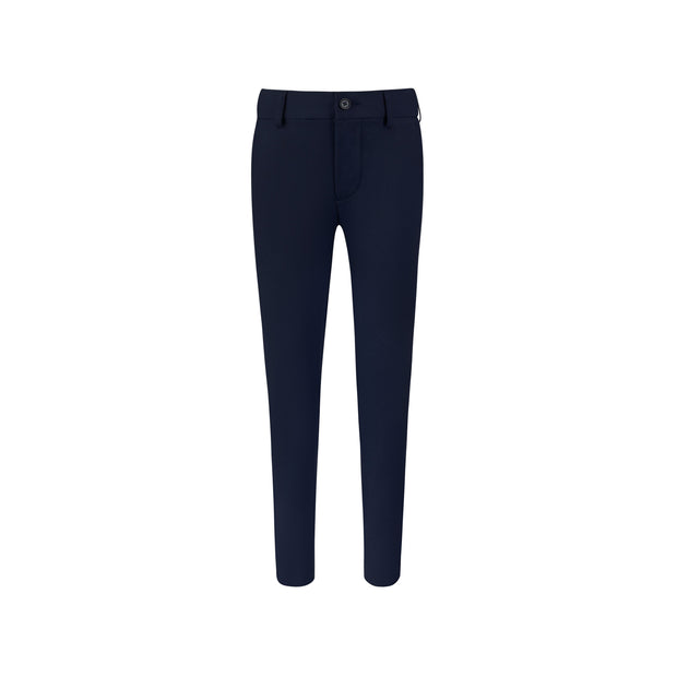 T.O. Men's Breeze Flex Slim Pants  with comfort waistband - Navy
