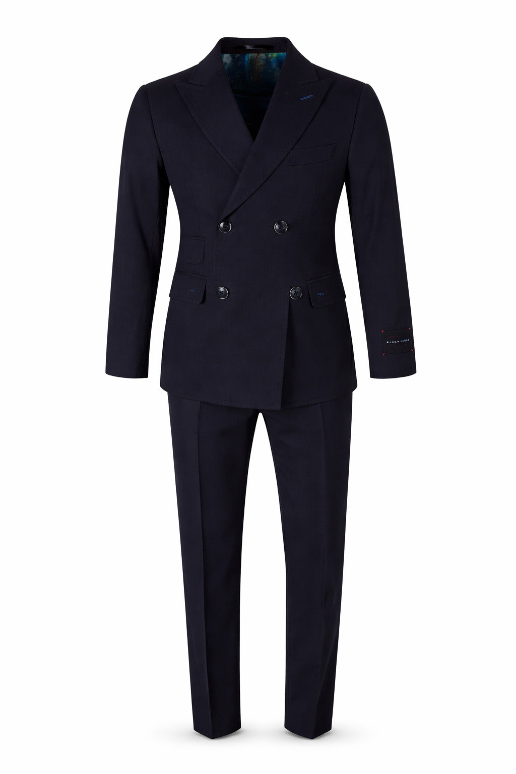 Men's Black Label Double Breasted Suit - Navy