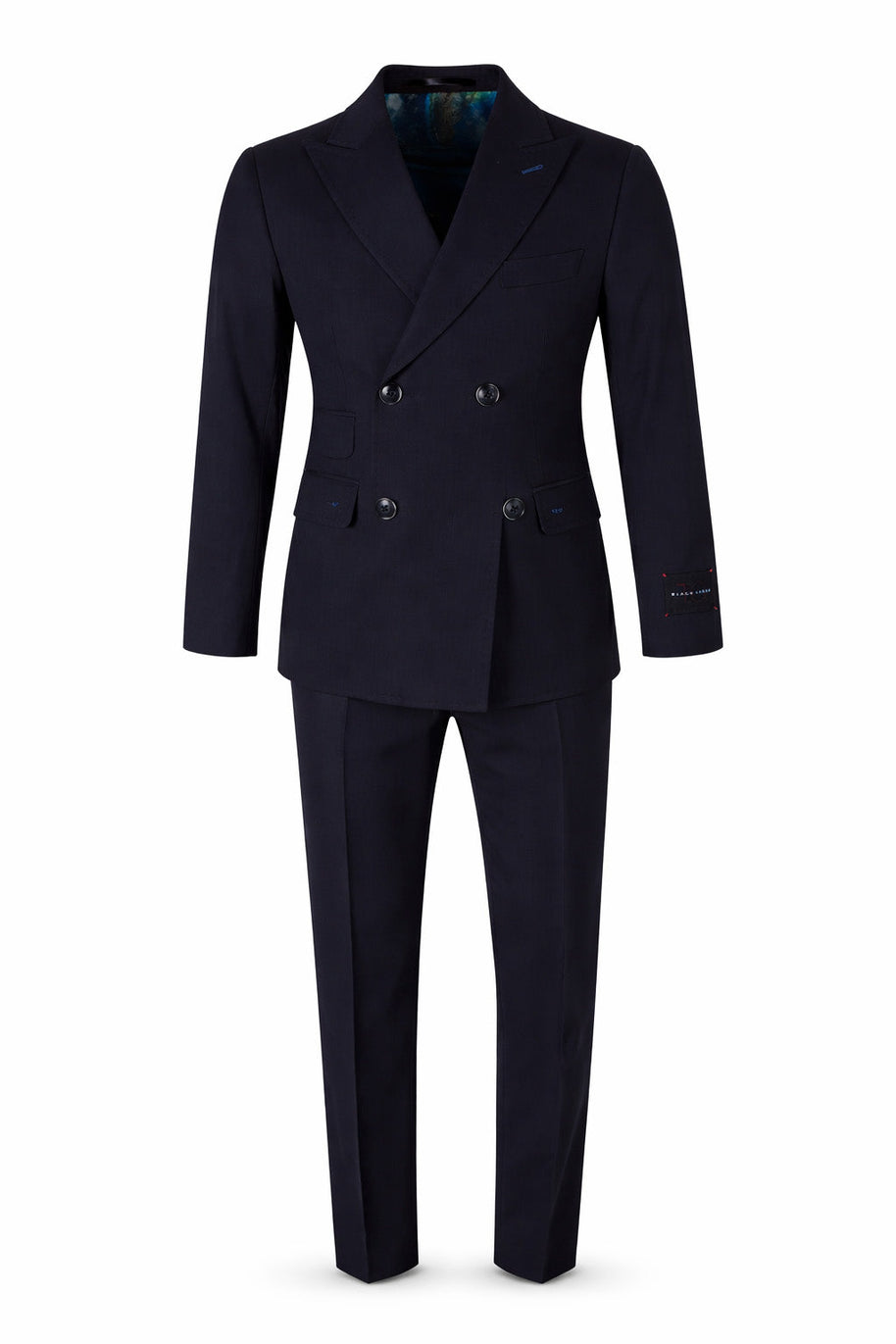 Men's Black Label Double Breasted Suit - Navy