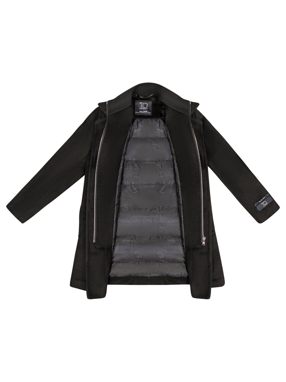 Boy's Orlando Wool Three Quarter Down Coat